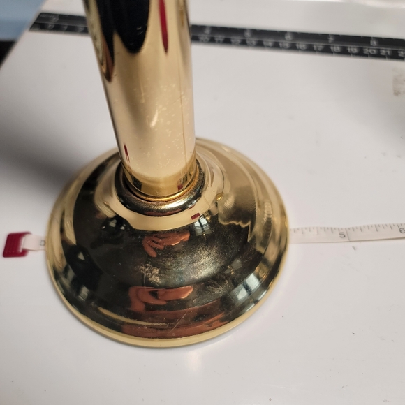 VTG. Partylite Brass Candle Lamp and Glass Shade. - Picture 8 of 11